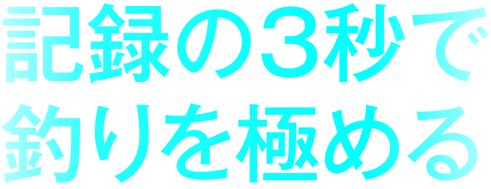 記録の3秒で釣りを極める